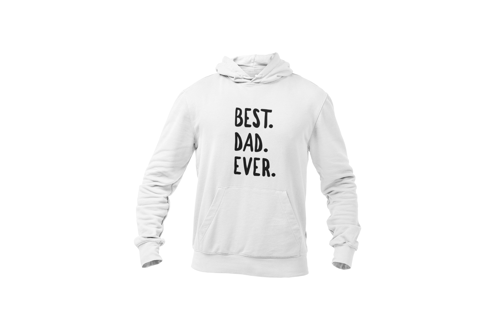 Best dad ever hoodie vaderdag donnie wit