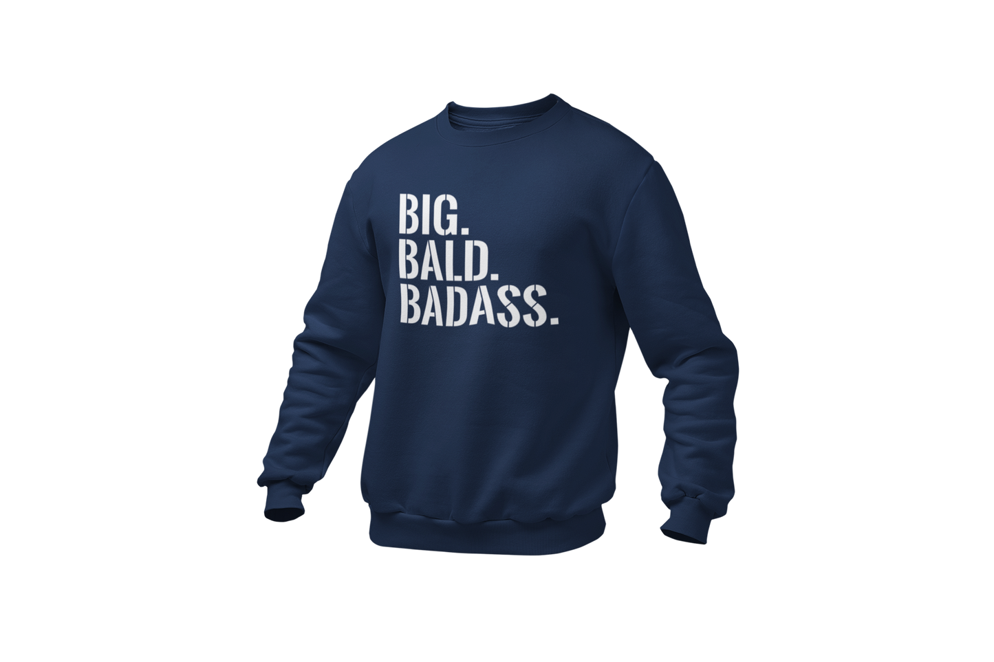Big bald baddass sweater blue
