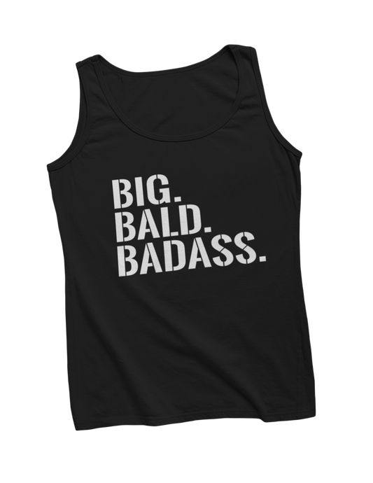 Big bald baddass tanktop black