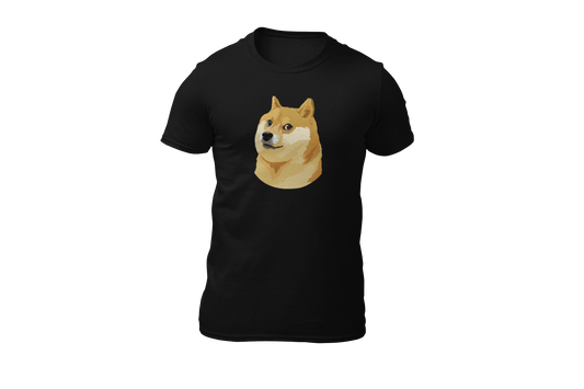 Crypto doge coin meme shirt donnie zwart
