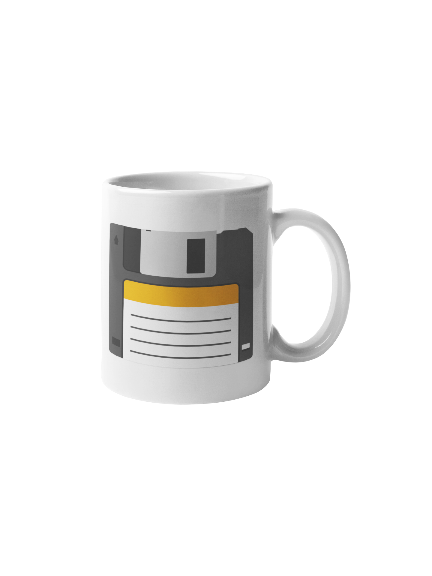 Diskette mok koffie ibm donnie wit