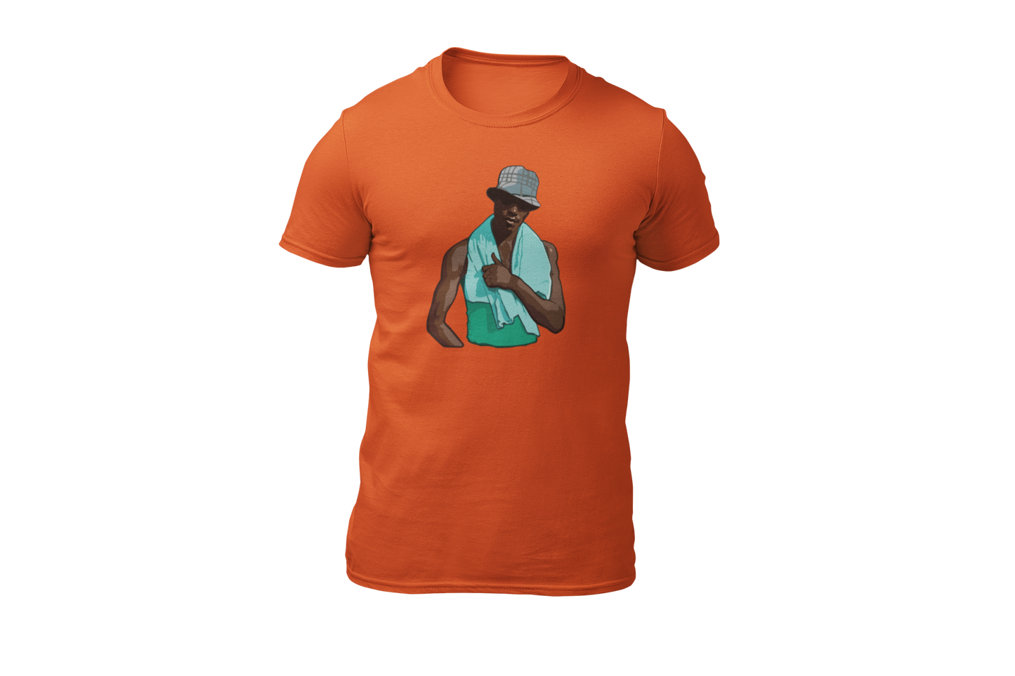 El negro de whatsapp shirt orange
