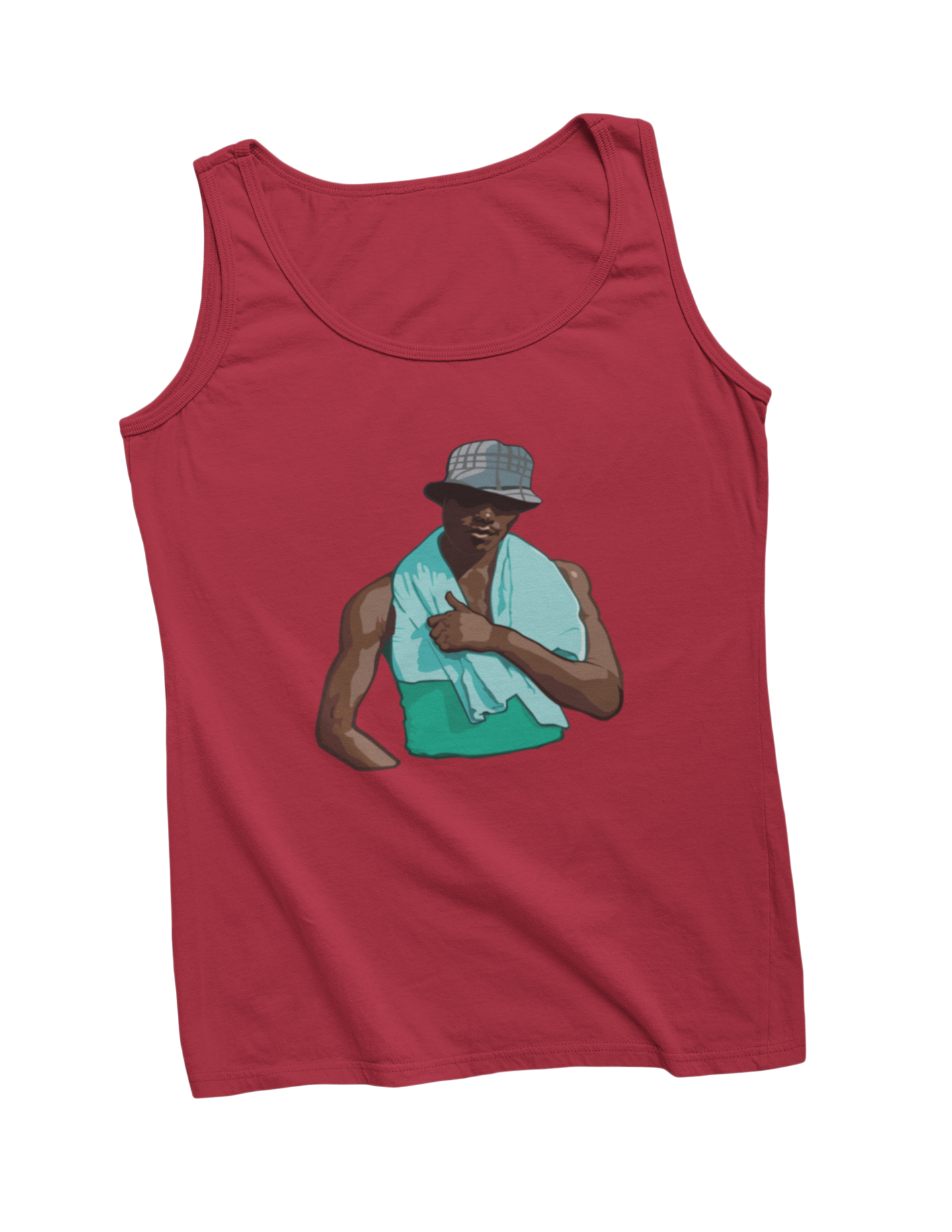 El negro de whatsapp tanktop red