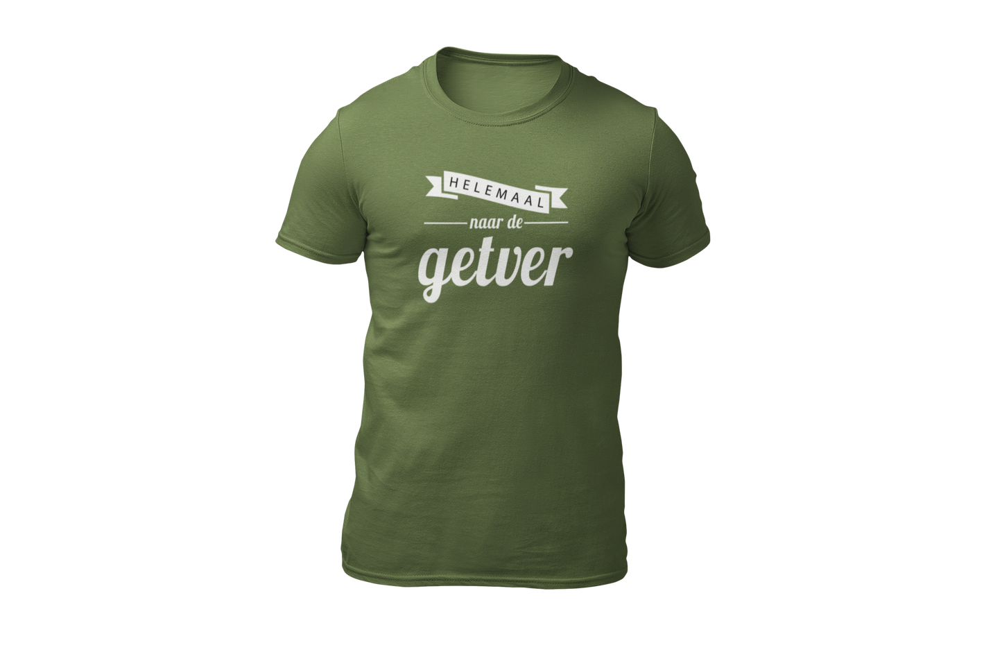 Helemaal naar de getver shirt green