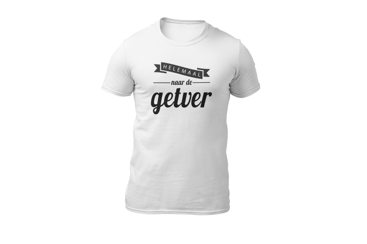 Helemaal naar de getver shirt white