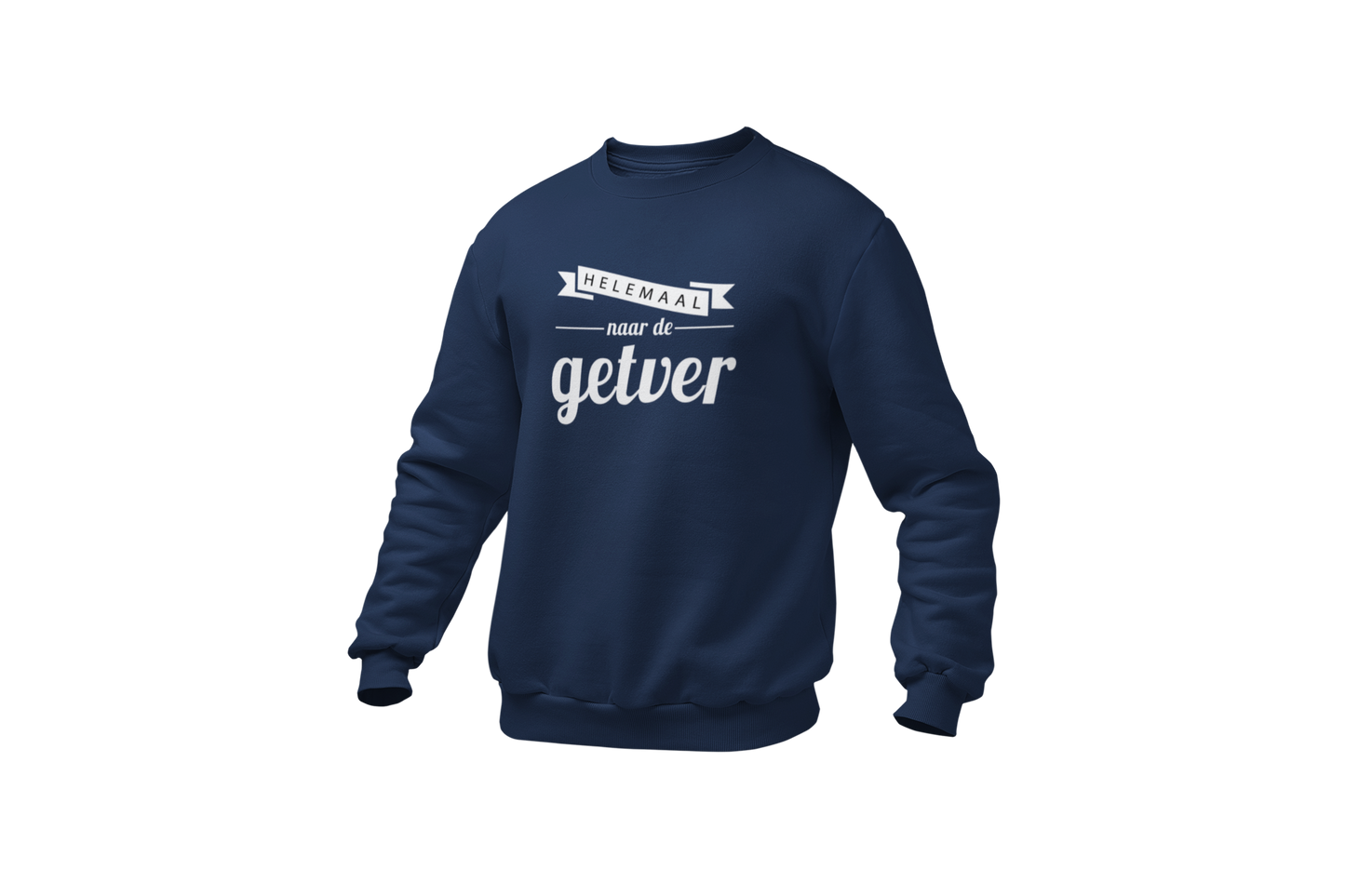 Helemaal naar de getver sweater blue