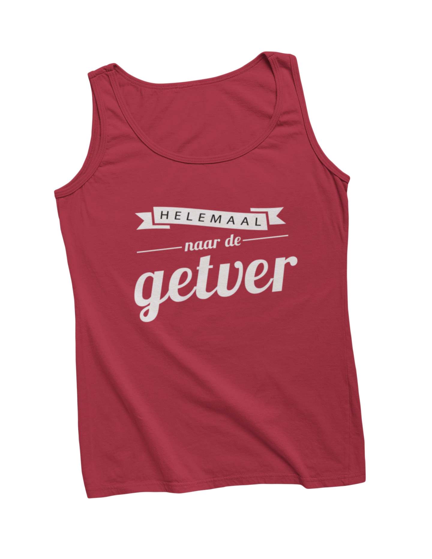 Helemaal naar de getver tanktop red