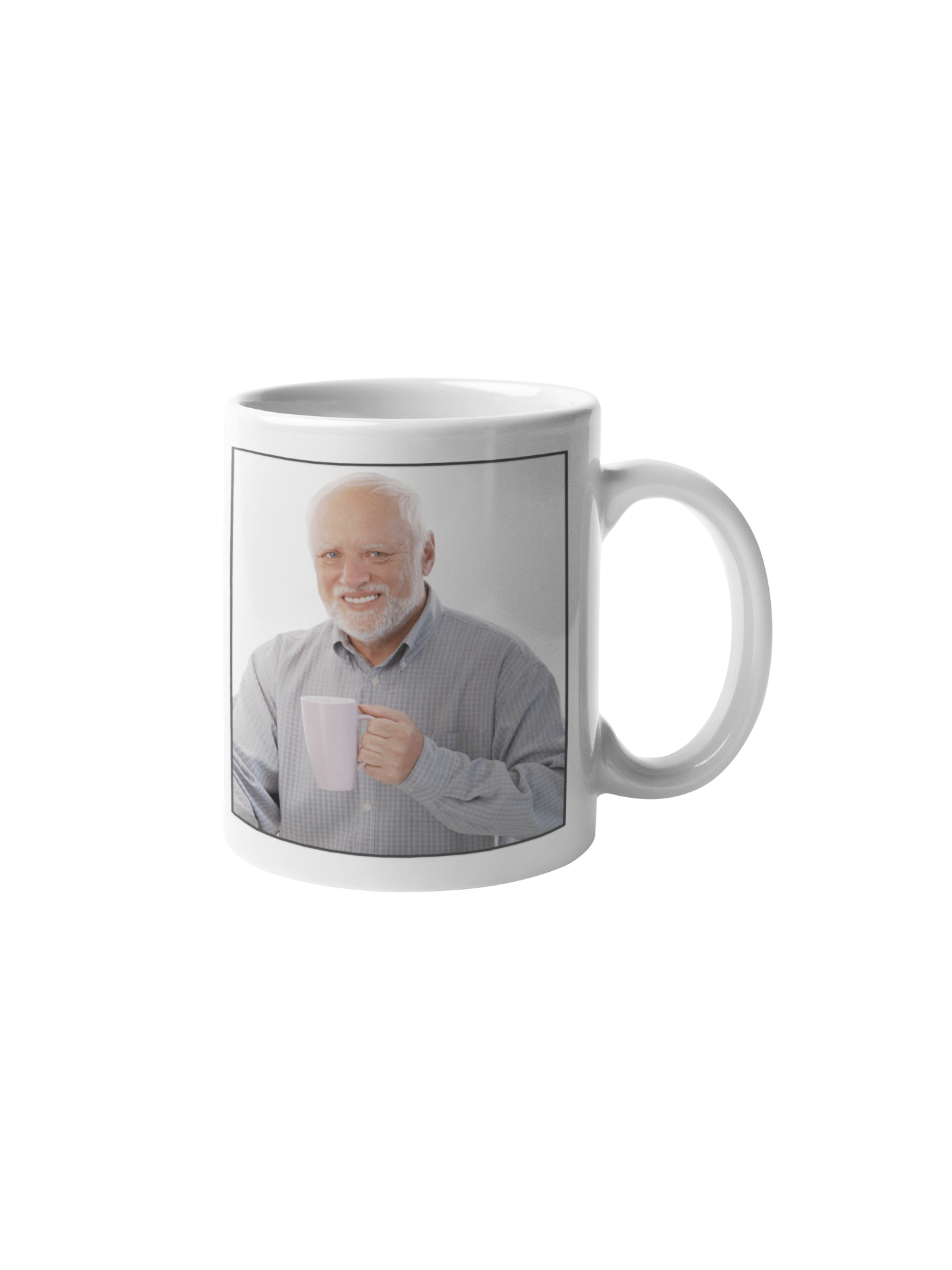 Hide the pain harold meme kop white