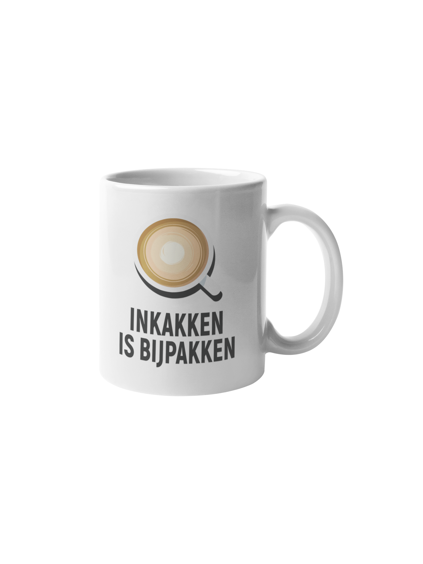 Inkakken is bijpakken mok