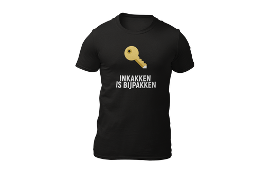 Inkakken is bijpakken shirt black
