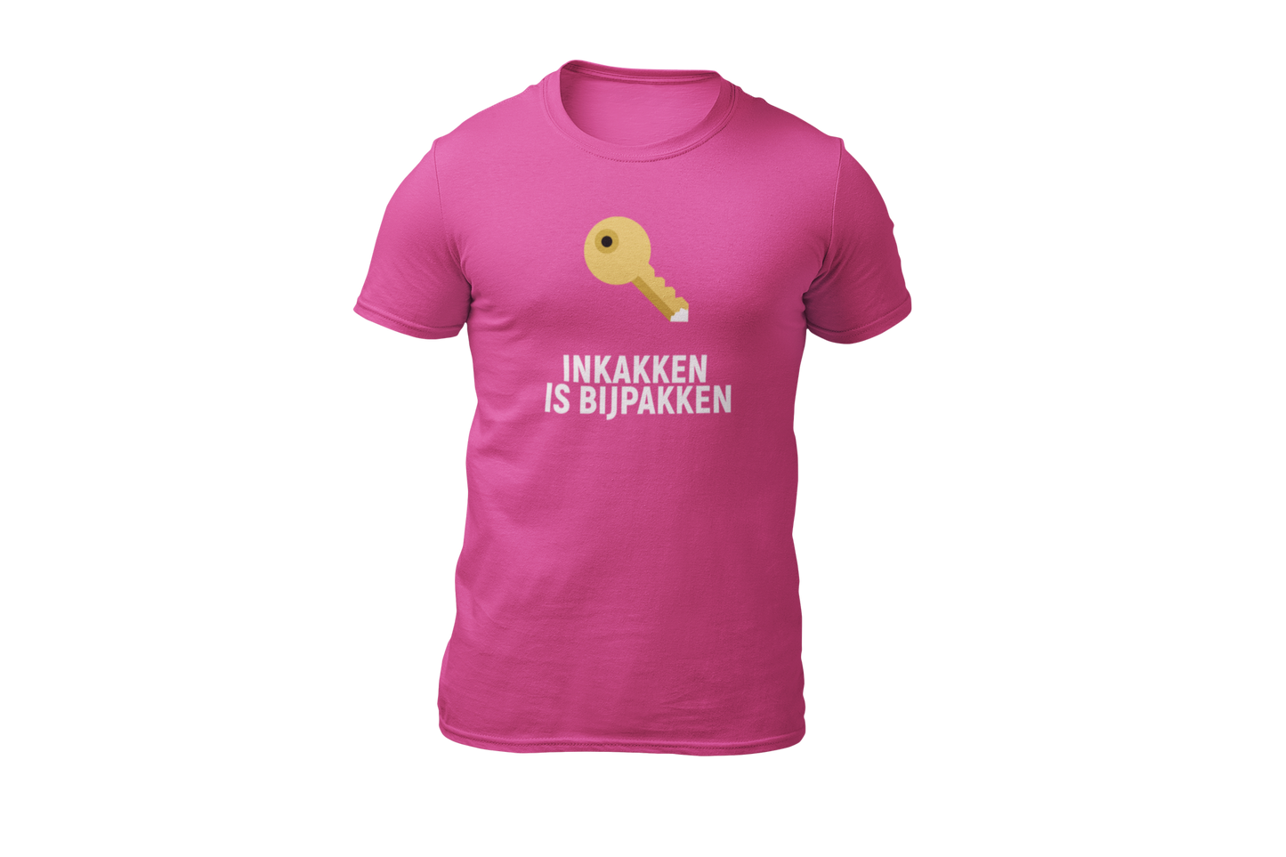 Inkakken is bijpakken shirt pink