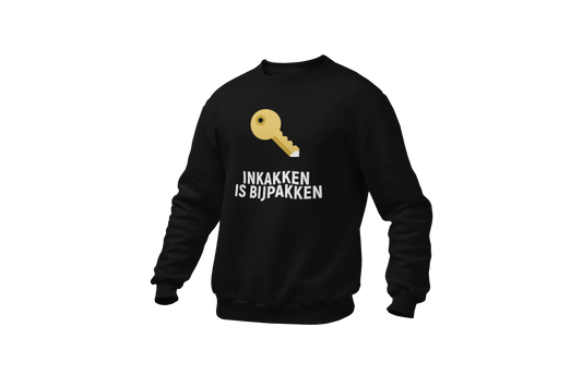 Inkakken is bijpakken sweater black