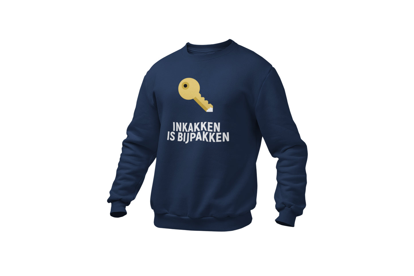 Inkakken is bijpakken sweater blue