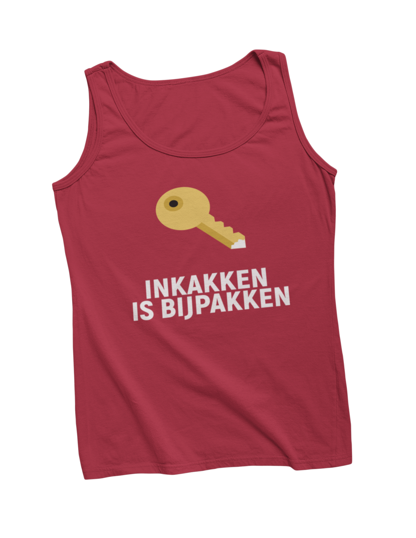 Inkakken is bijpakken tanktop red