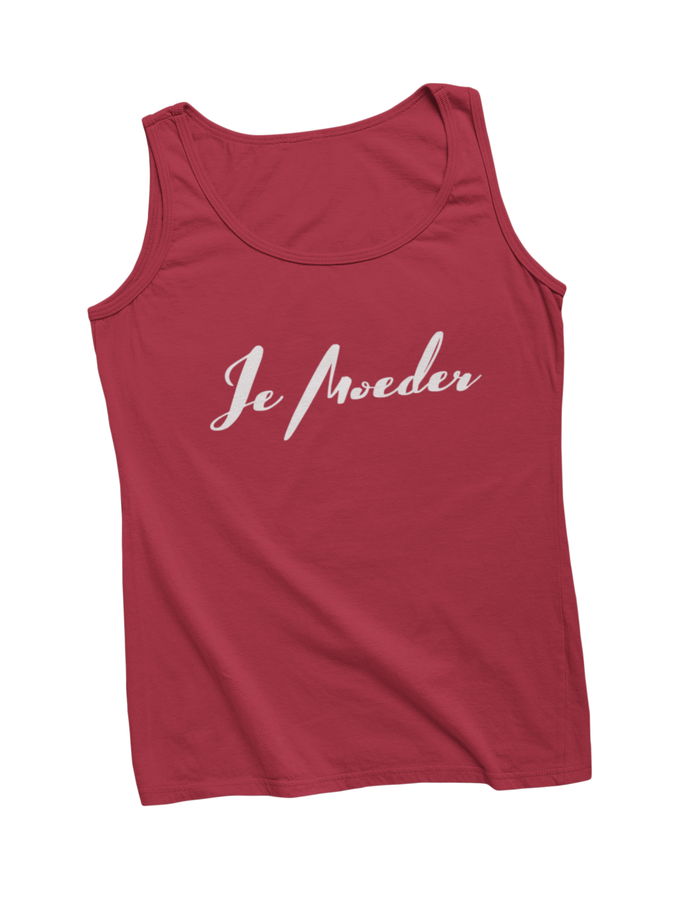 Je moeder tanktop donnie rood
