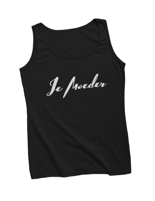 Je moeder tanktop donnie zwart