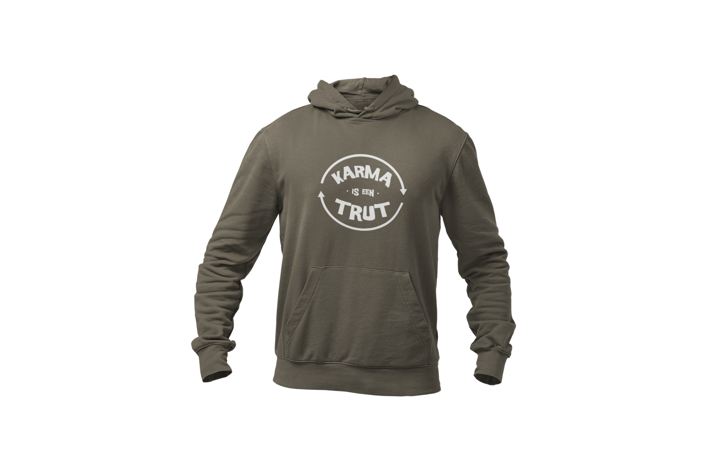 Karma is een trut hoodie donnie green