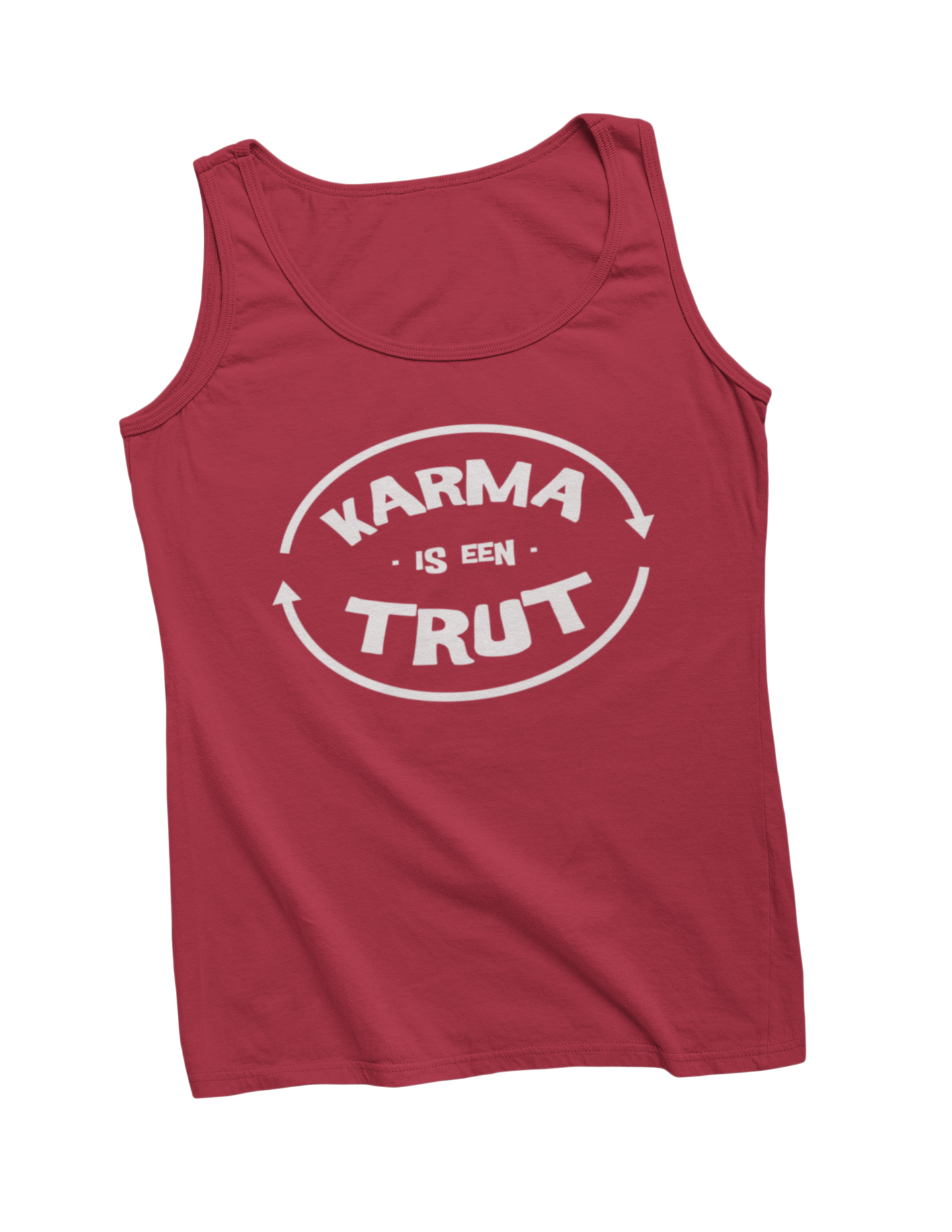 Karma is een trut tanktop donnie red