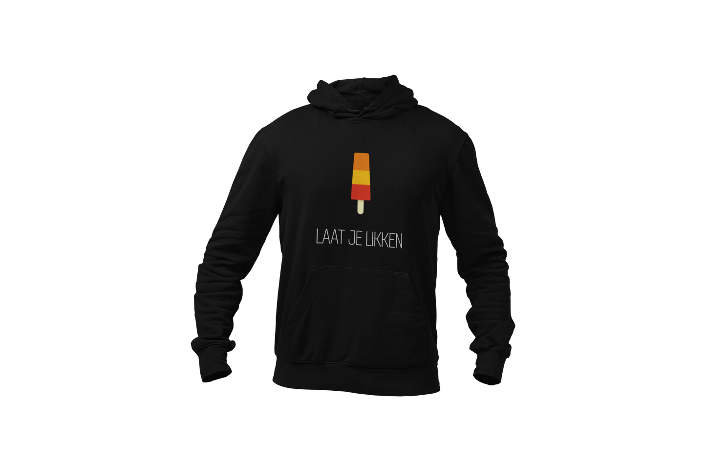 Laat je likken hoodie black