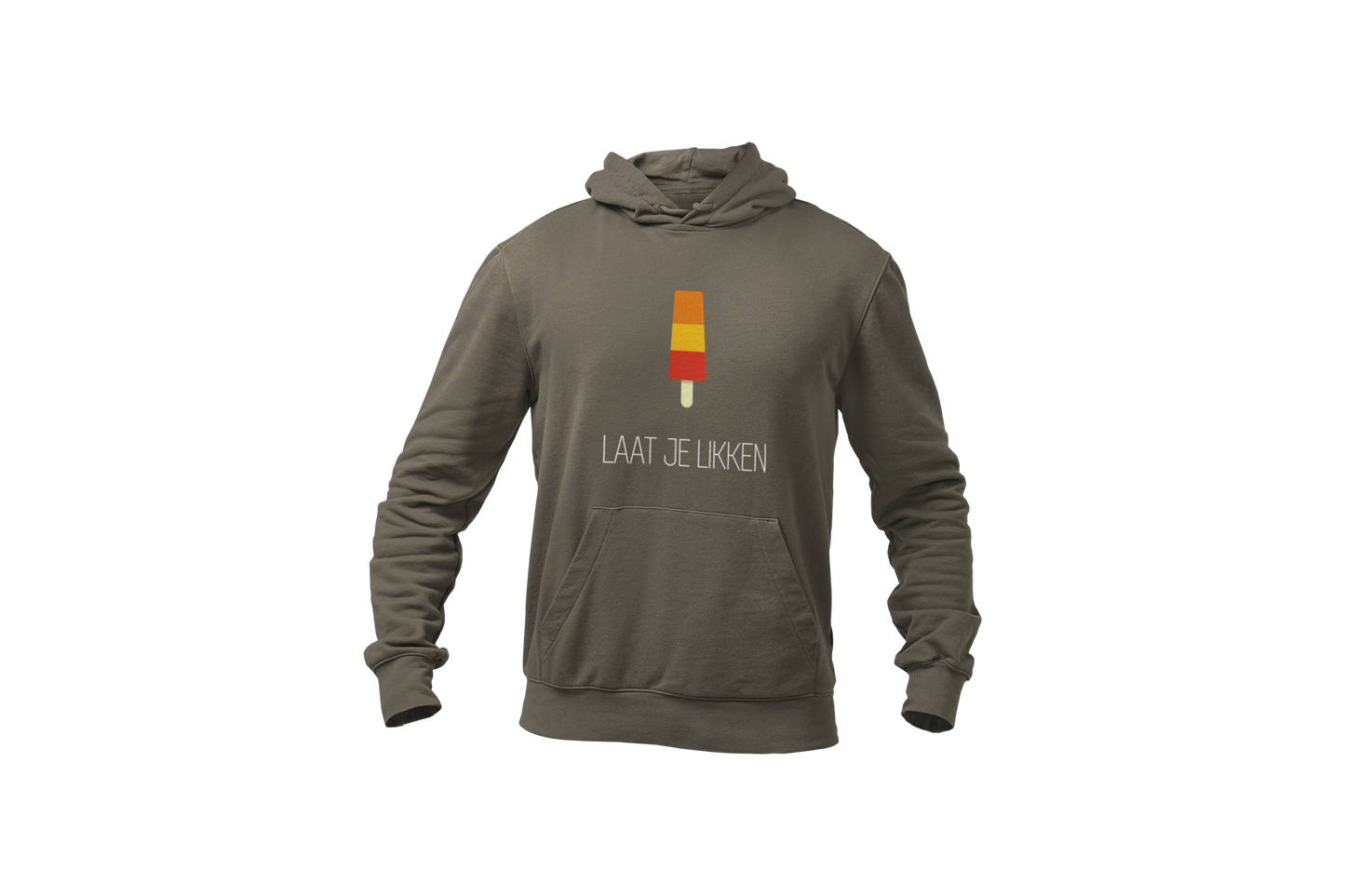 Laat je likken hoodie green