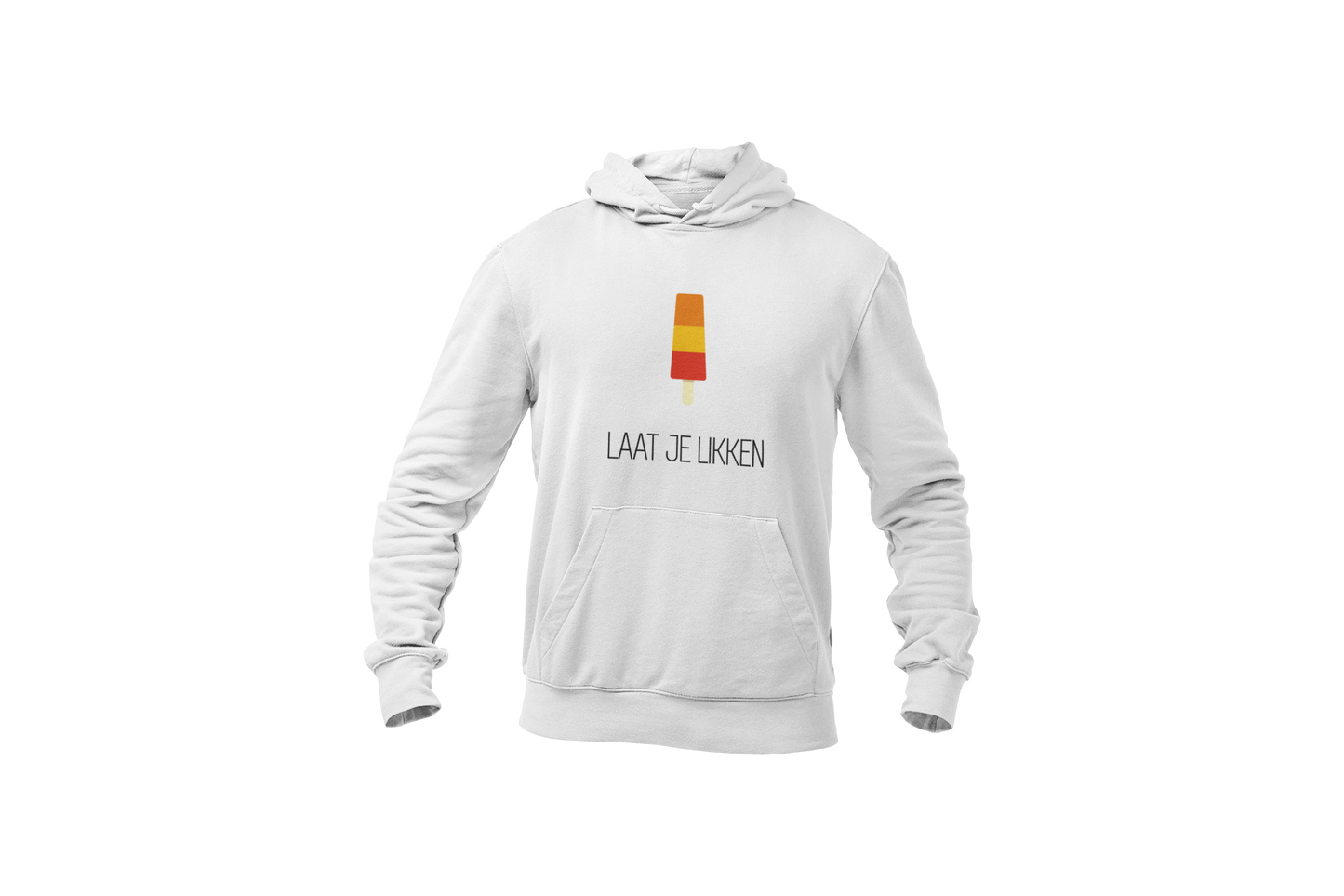 Laat je likken hoodie white