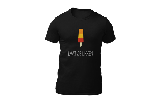 Laat je likken shirt black