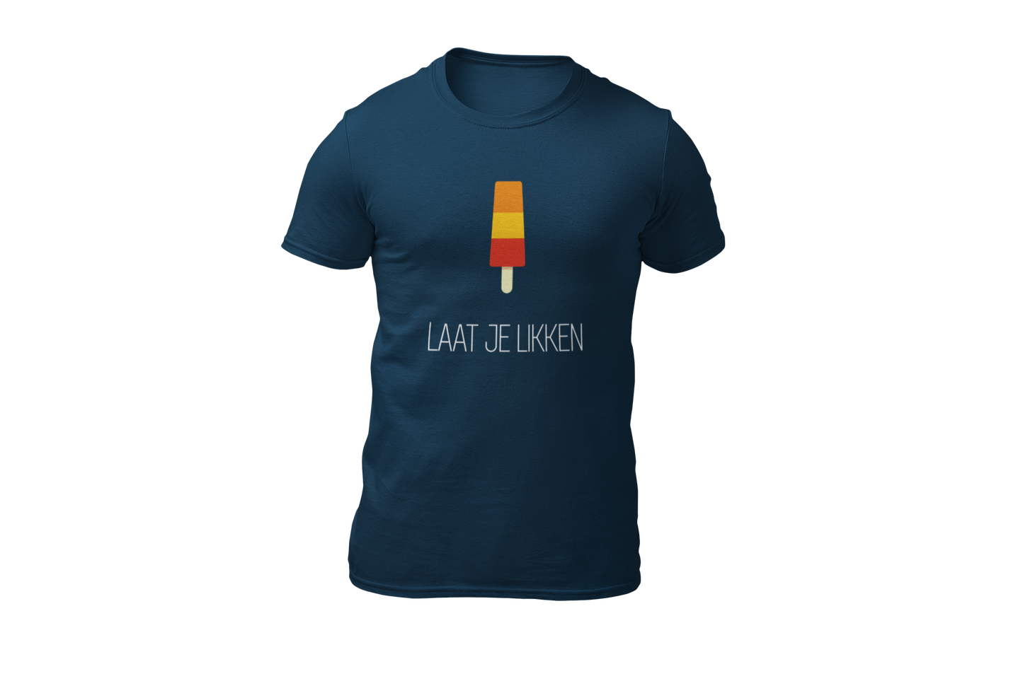 Laat je likken shirt dark blue