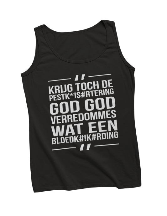 Lau godverredommes tanktop black
