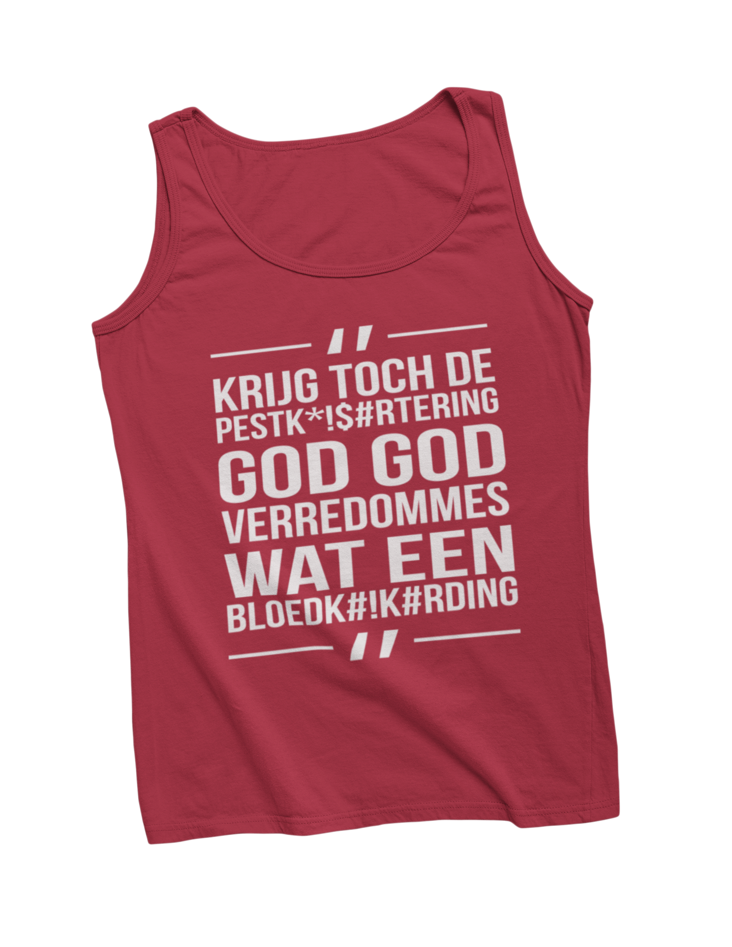 Lau godverredommes tanktop red