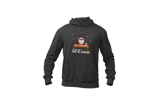 Let it snow hoodie trui coke tafel donnie grijs