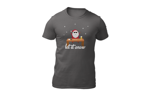 Let it snow shirt coke tafel donnie grijs