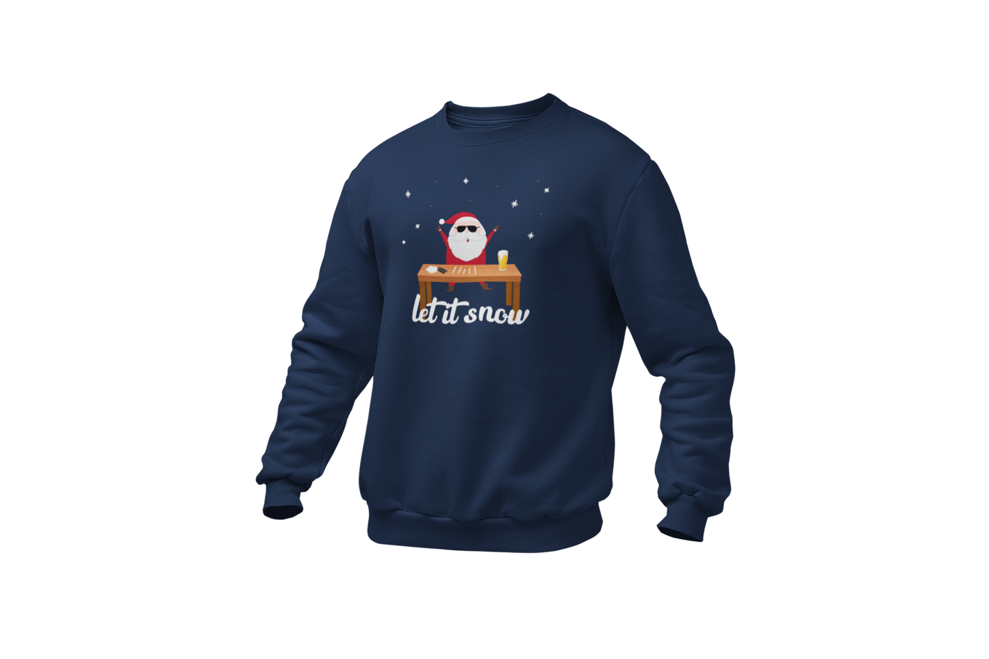 Let it snow sweater trui coke tafel donnie blauw