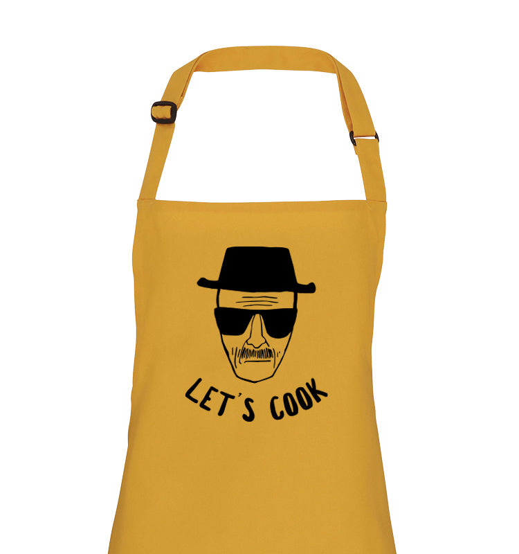 Lets cook schort apron geel donnie
