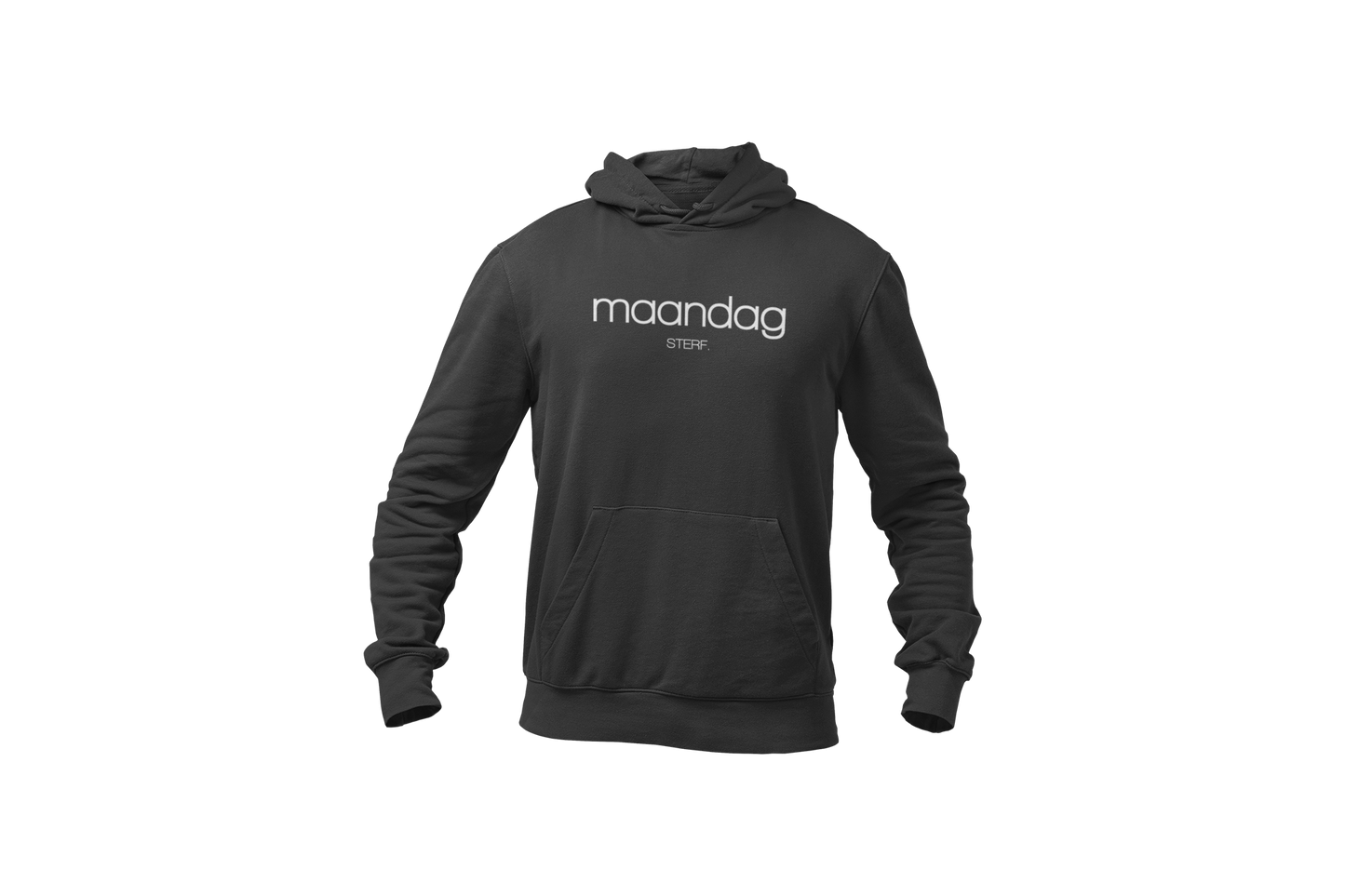 Maandag sterf hoodie dark grey