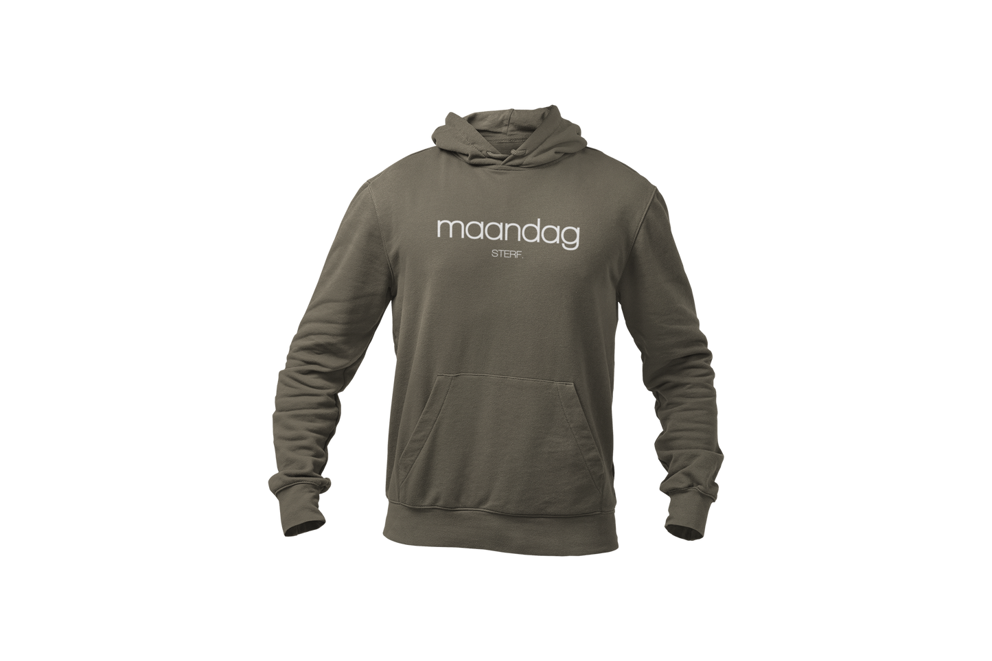 Maandag sterf hoodie green