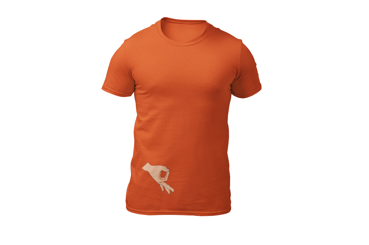 Made you look shirt orange