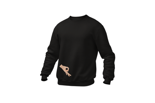 Made you look sweater black