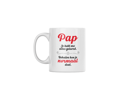 Pap, je hebt me alles geleerd (mok)