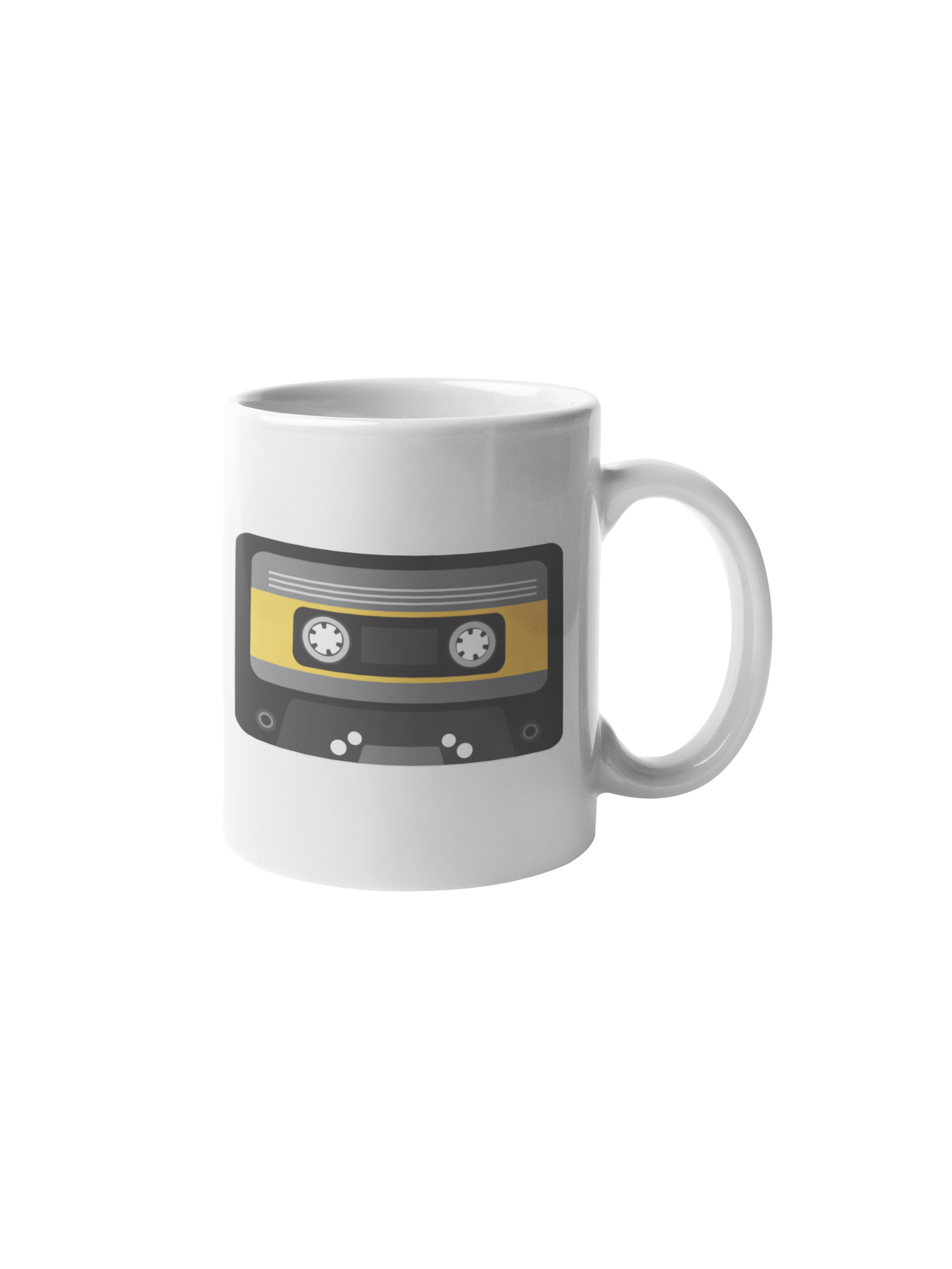 Mok koffie cassette bandje 80s donnie wit