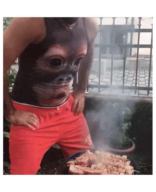 Mokey aap bbq tanktop donnie