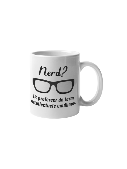 Nerd intellectuele eindbaas mok