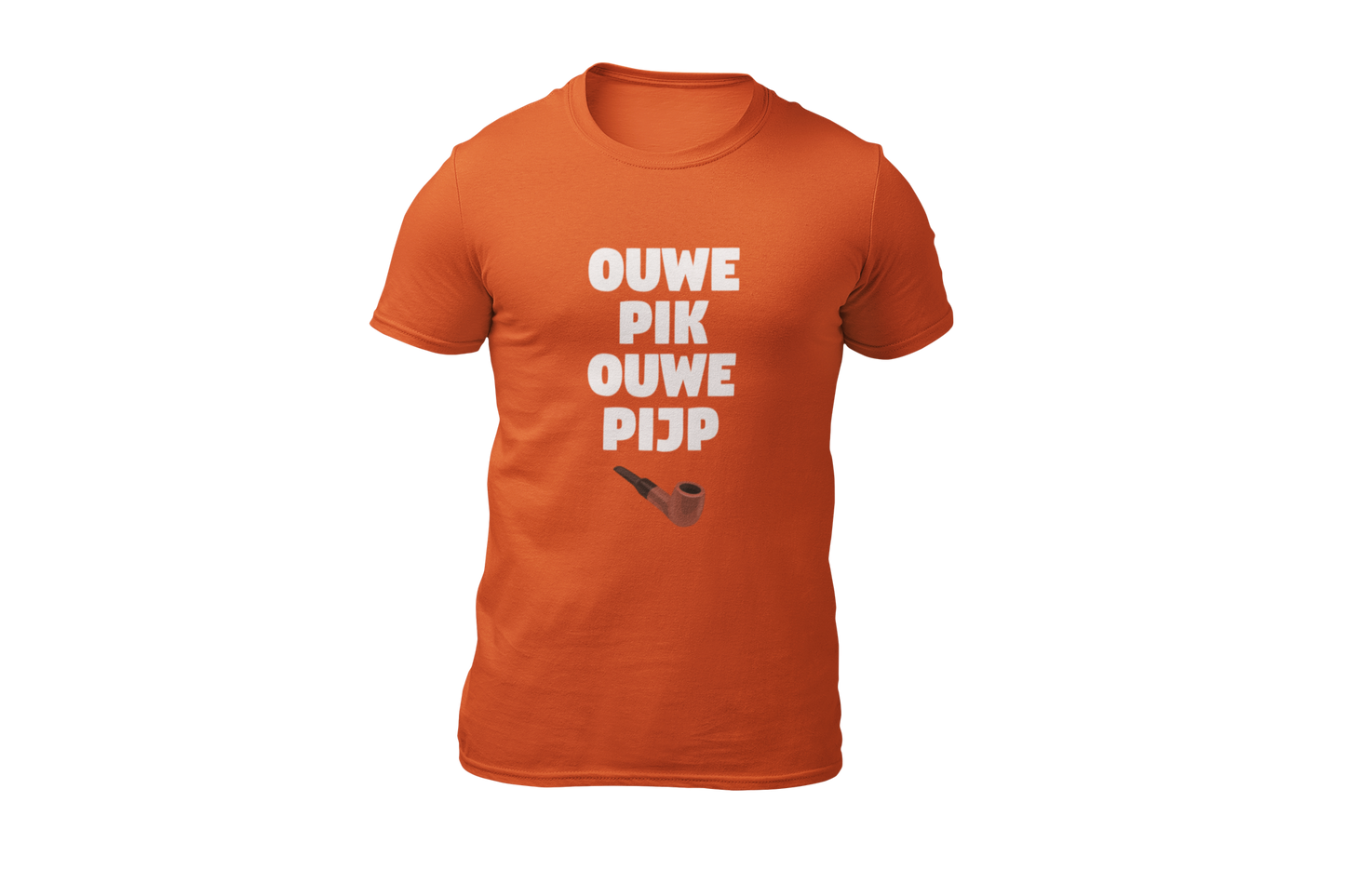 Ouwe pik ouwe pijp shirt vaderdag donnie oranje