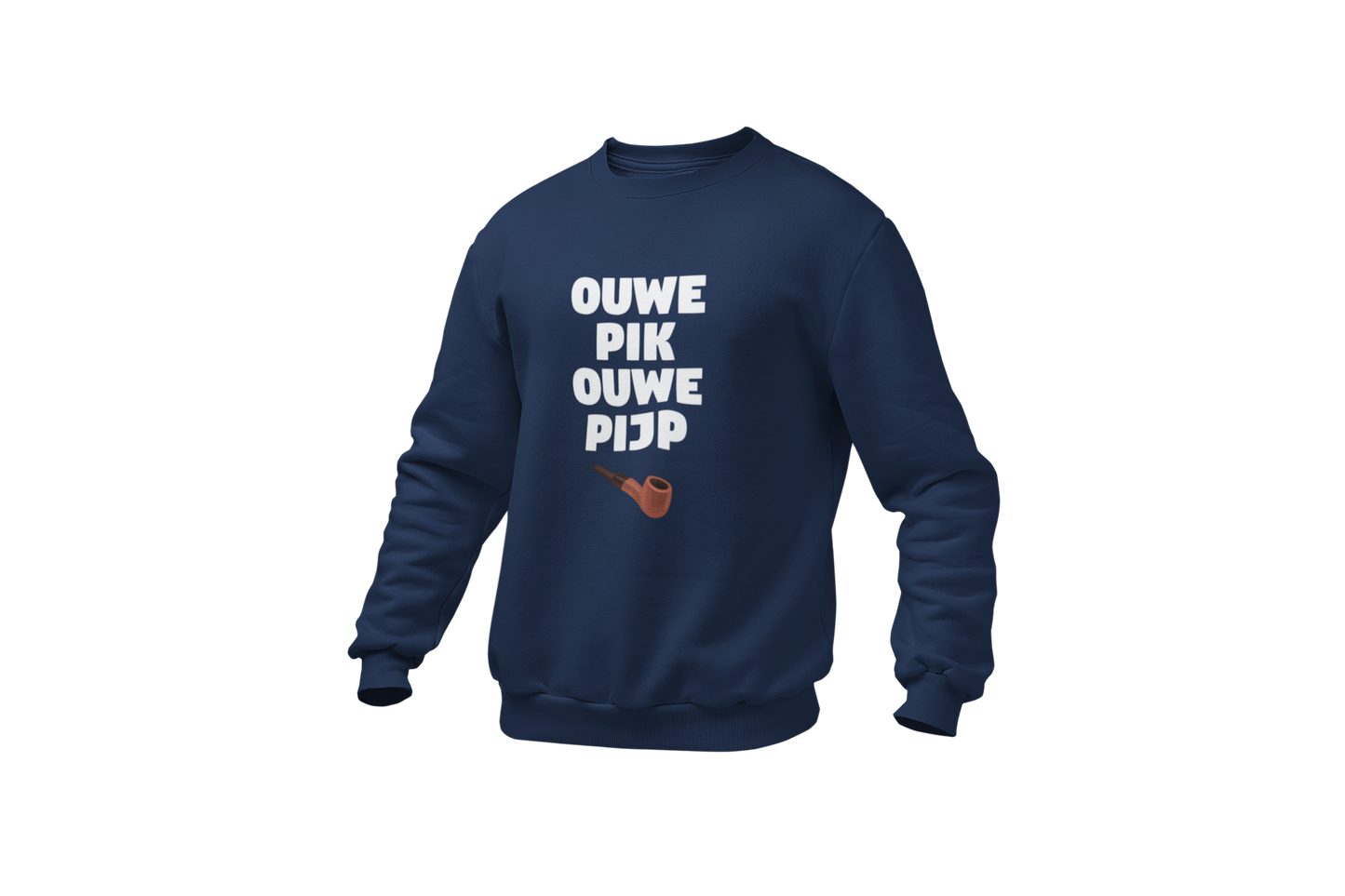 Ouwe pik ouwe pijp sweater vaderdag donnie blauw