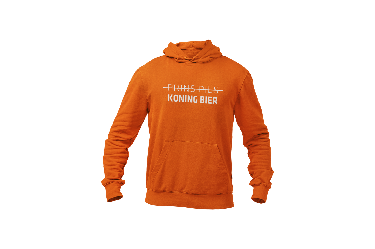 Prins pils koning bier hoodie orange