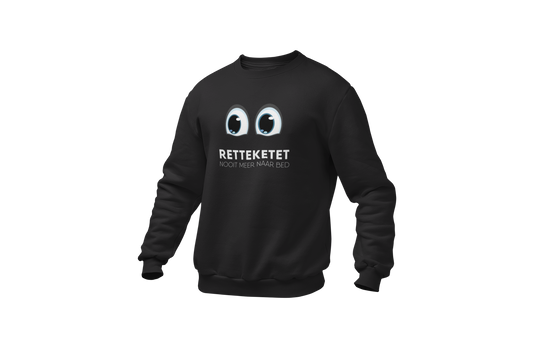 Retteketet nooit meer naar bed sweater black