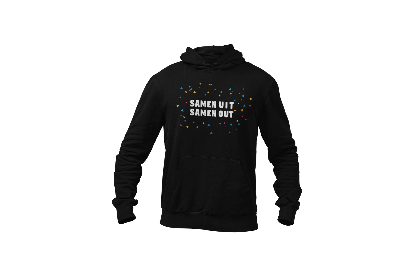 Samen uit samen out hoodie black