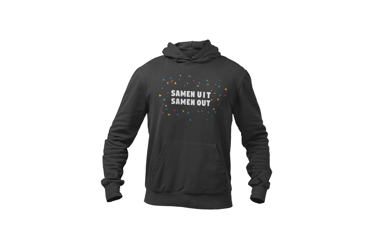 Samen uit samen out hoodie dark grey