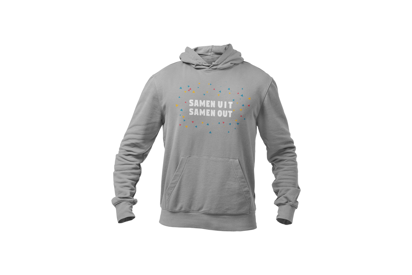 Samen uit samen out hoodie light grey
