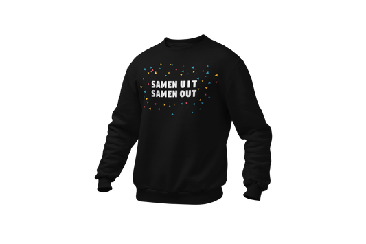 Samen uit samen out sweater black