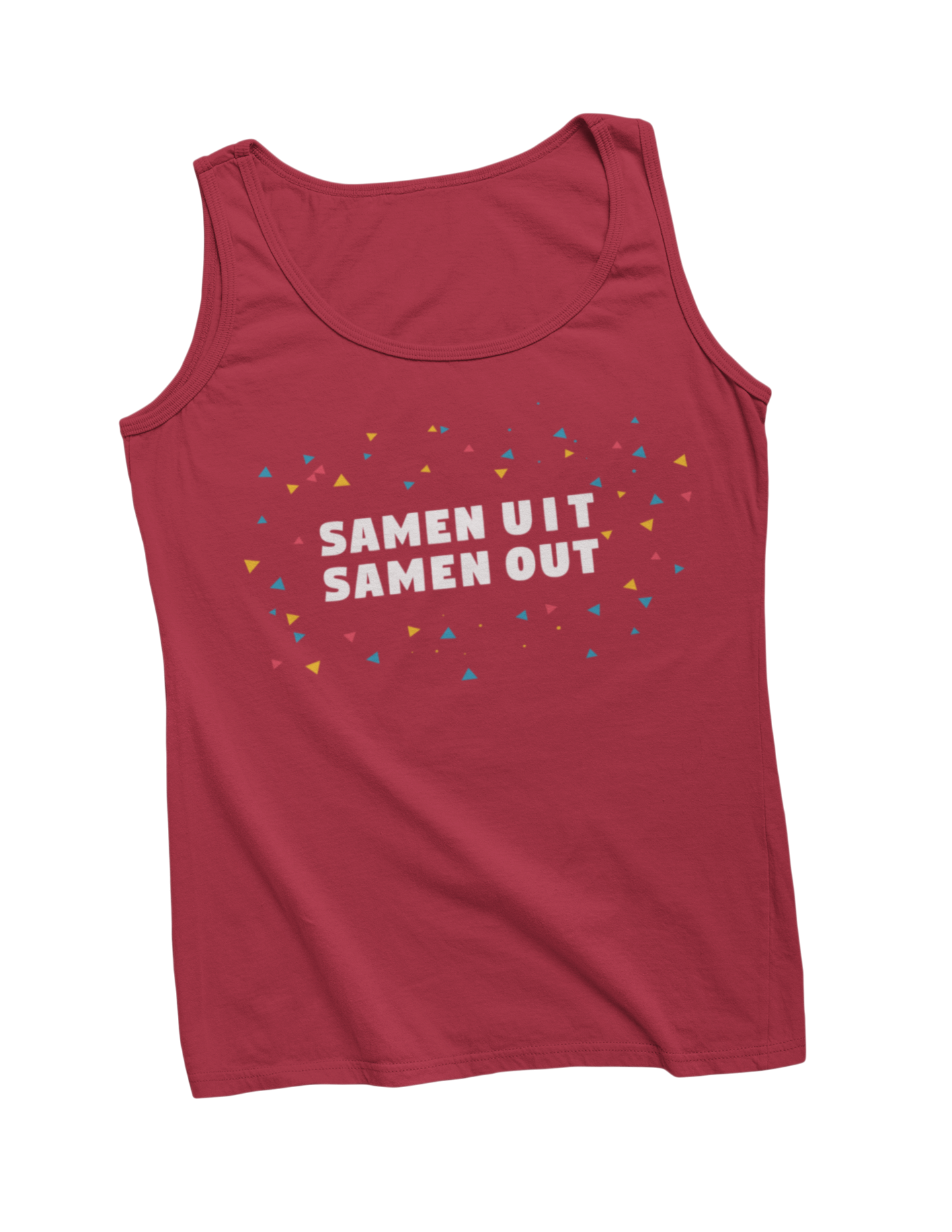 Samen uit samen out tanktop red